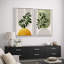 Boho de style Mid-Century moderne, "Bold Bright Yellow & Green Leaves-70115285-70115282