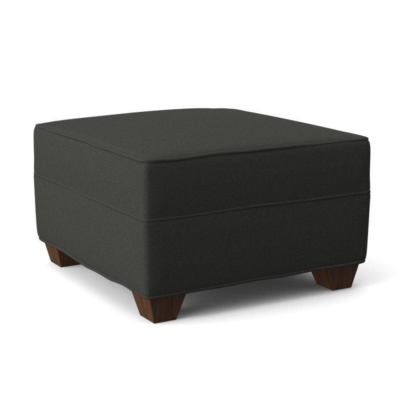 Repose-pieds rectangulaire large de 26 po Phillips, Noyer Montana, Gris anthracite Dorset