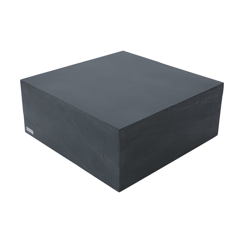 Colorado GRC Coffee Table, 40.6cm H x 86cm W x 86cm D, Slate Black