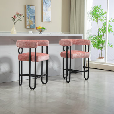 Chaises de bar modernes à coussins épais