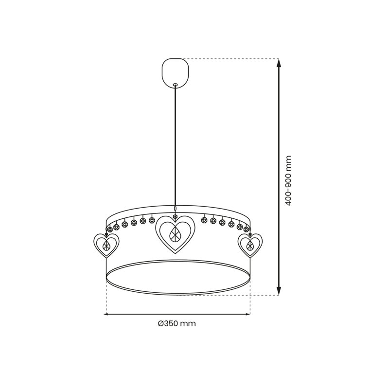Avis 1 - Light Pink Drum Pendant