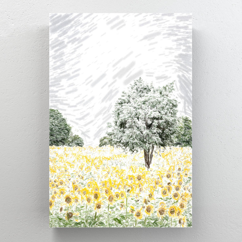 Rectangle, impression sur toile tendue, H 20 po x l 16 po