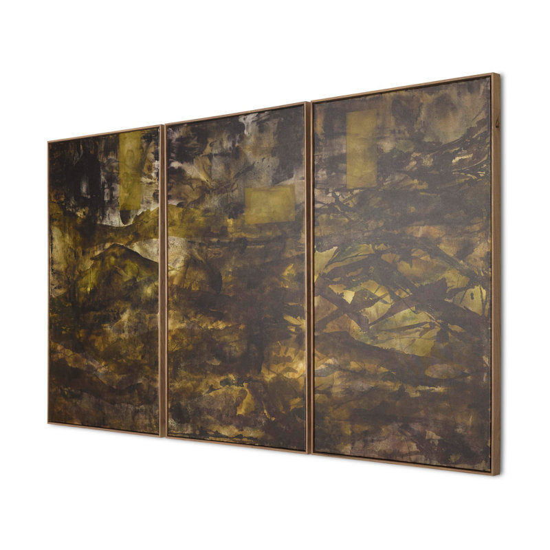 Angle Triptych By Matera, 72" H x 129" W