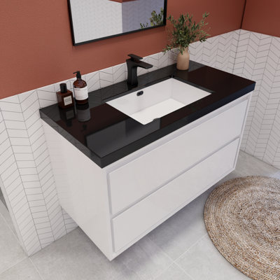 Meuble-lavabo simple l 41,53 po x P 20 po x H 25 po Vickye