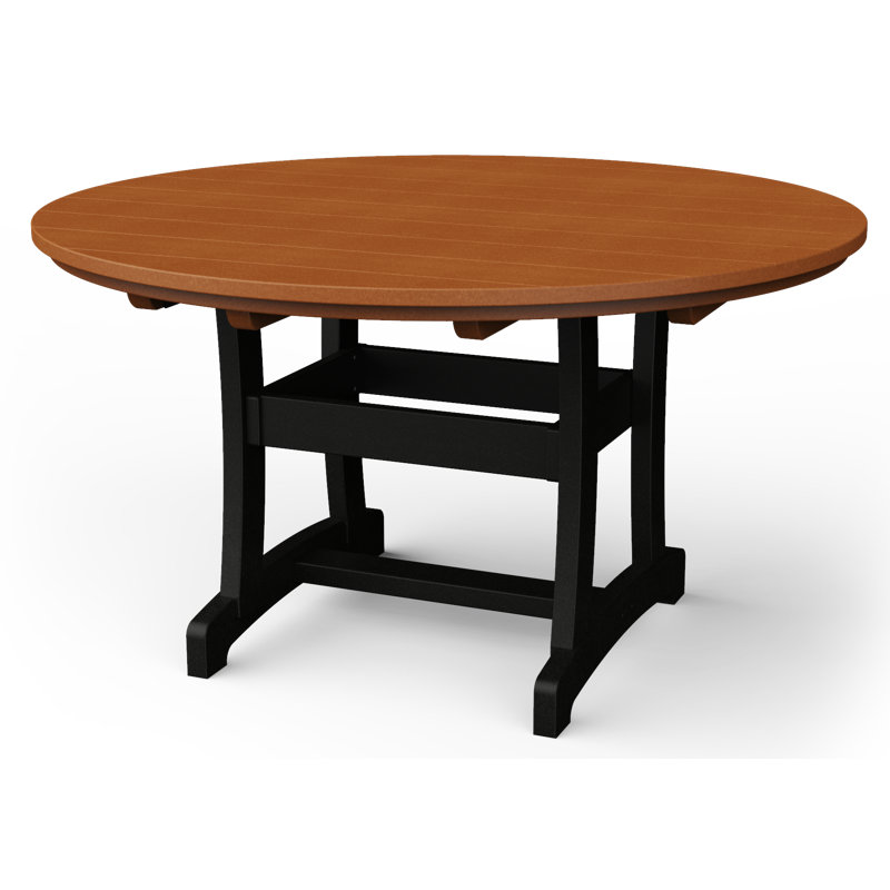 Table de salle à manger Stella, H 54 po x l 54 po x P 54 po, Cèdre / noir