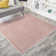 Auldridge Solid Low-Pile Pink Rug