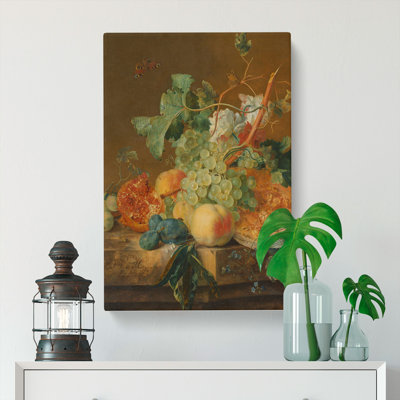 Still Life with Flowers and Fruit Vol.8 by Jan Van Huysum - Wrapped Canvas