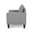 Ballentine Mid-Century Modern Accent Chair with Channel Stitching and Rubberwood Legs-1622894880
