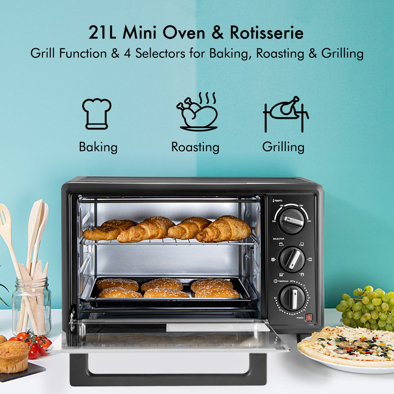 Geepas Toaster Oven with Rotisserie
