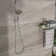 5" Multi Function Dual Shower Head, With Adjustable Slide Bar