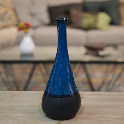 Vase de table ronde en grès bellied Perrodin