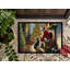 Paillasson Lancashire Heeler and Santa Claus-112753752