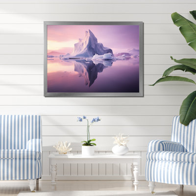 «Purple Iceberg», reproduction sur toile