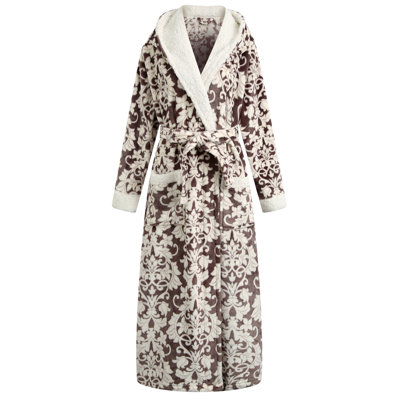 Parkside Fleece Girl / Woman+ Mid-Calf Bathrobe with Pockets and Hood