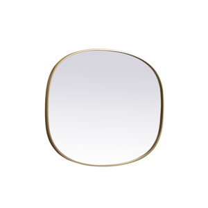 Sabine Metal Curved Oval Wall Mirror