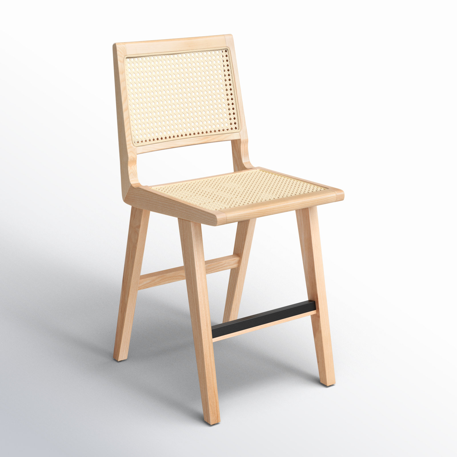 Atticus Bar Stool, Natural, Counter Stool (23.2" Seat Height)