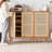 Modern Burlywood Solid Wood Shoe Storage