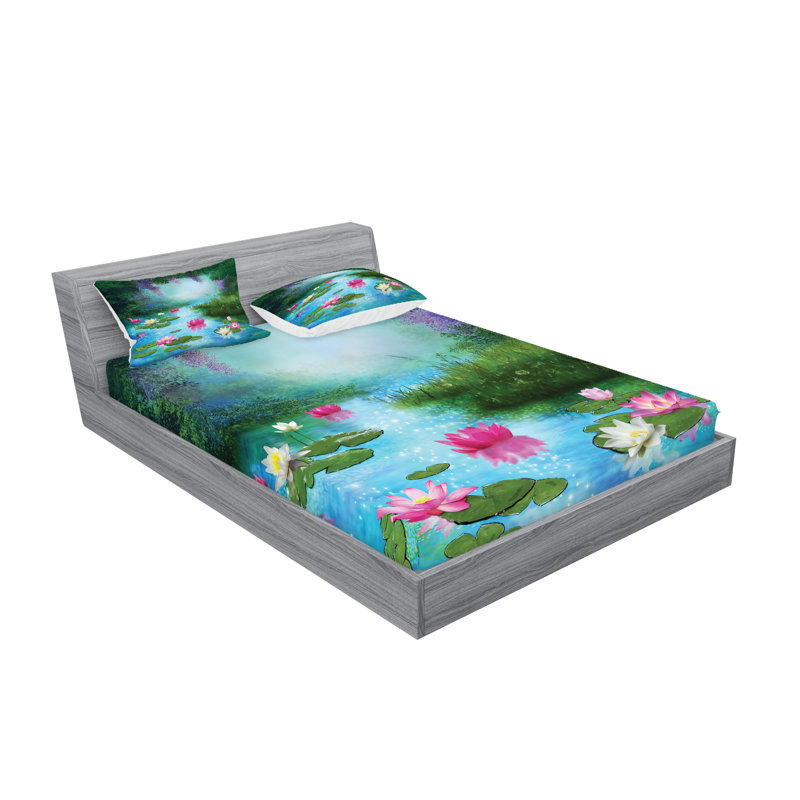 Ensemble de draps et taies décoratives Ambesonne, Calking Sheet Set + 1 Fitted Sheet + 4 Pillowcases