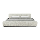 Halsted Queen Bed in Merino Pearl Fabric