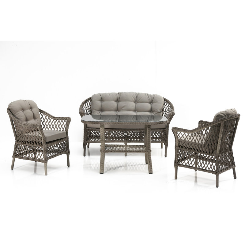 Divona Rectangular 5 - Person Dining Set