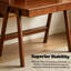 100% bois massif Bureau d'écriture Bureau d'ordinateur Mid Century Modern Home Office Table avec tiroir pour chambre à coucher
