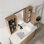 Armoire à pharmacie murale 41,3 "avec rangement combiné, armoire à pharmacie murale avec porte miroir