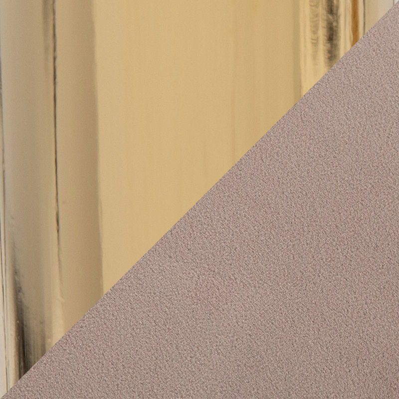 Tabouret de bar réglable, Doré, Taupe