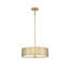 Luminaire suspendu tambour simple à 3 lumières en laiton Mike-11939708