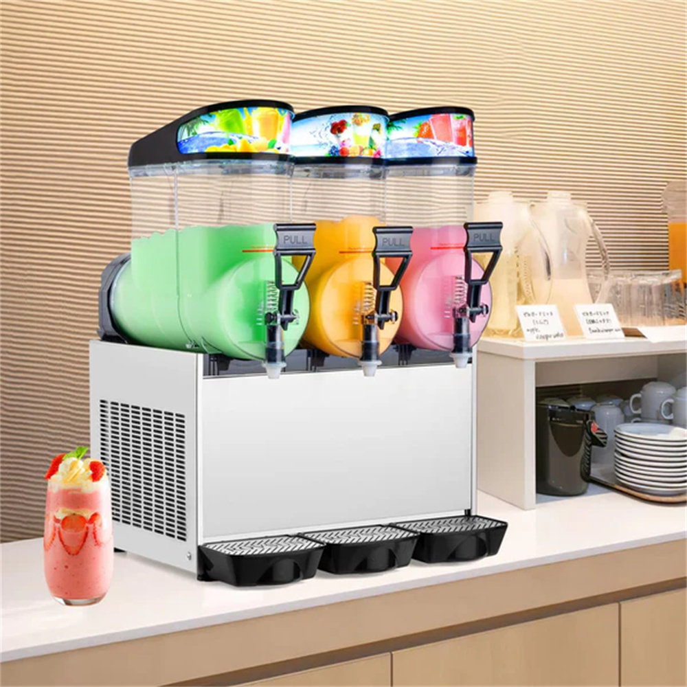 Frozen Machine Winado 12 Gallon 3 Tank Commercial Slushy Machine Margarita Frozen ...