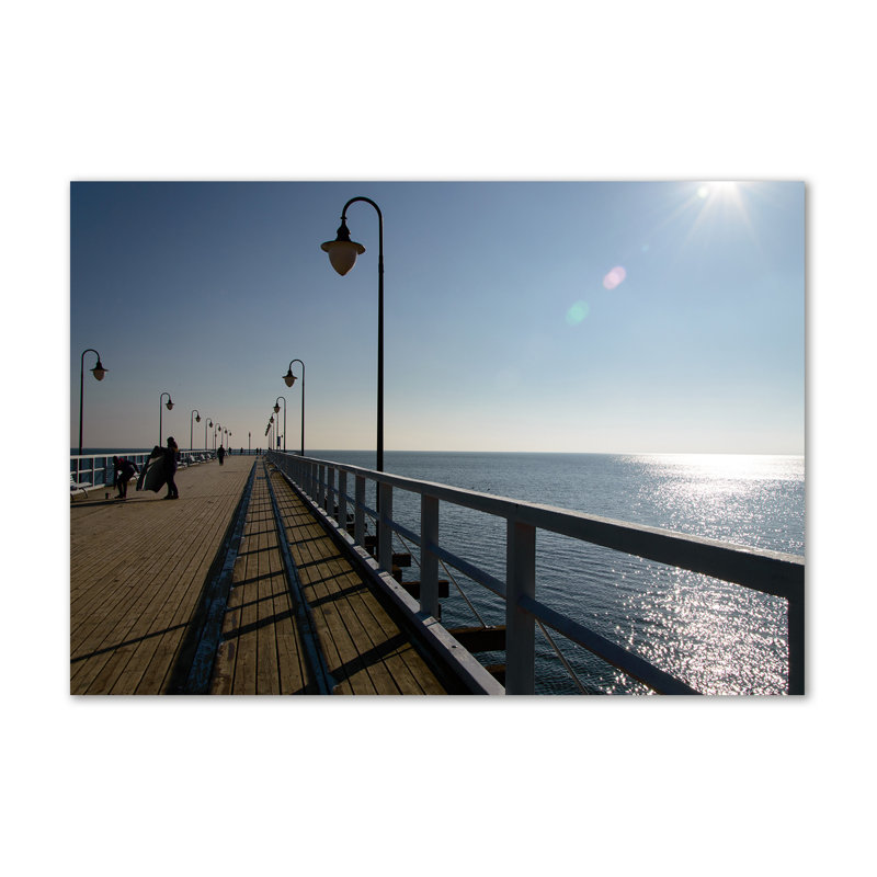 Pier In Gdynia - Wrapped Canvas Print