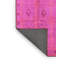 Tapis oriental en laine / polyester tissé à la machine en rose / mauve-637340021