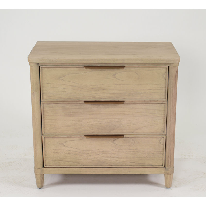 Clair 3 - Drawer Solid Wood Dresser, Pumice