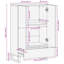 60cm Sideboard