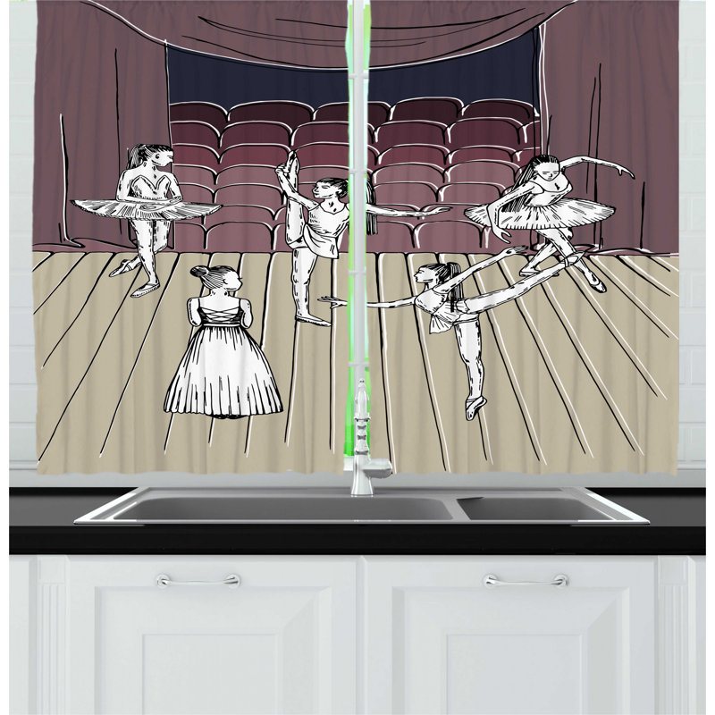 Ruffled Kitchen Curtain