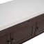 Banc de rangement avec 3 portes en forme de volet, banc à chaussures avec coussin amovible et espace de rangement caché (espresso)-817194713