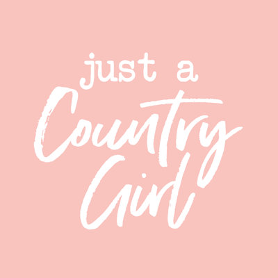 Pink Country Girl - Wrapped Canvas Print