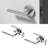 Brio Passage Door Lever Modern Concealed Design For (Hall & Closet) – Sleek Minimalist Style in Chrome-114645650