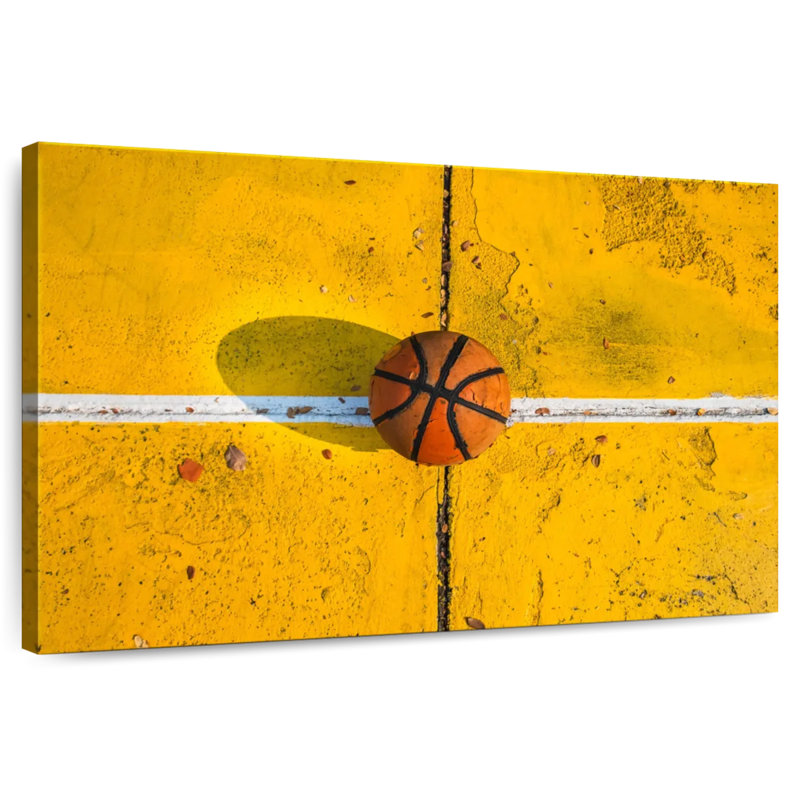 Ballon de basketball sur béton Sireci, H 16 po x l 24 po