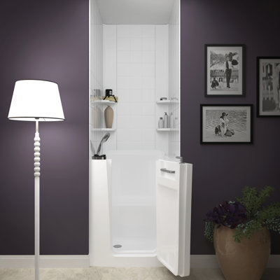 Baignoire 37" x 31" à remous en fibre de verre avec chauffe-eau durango