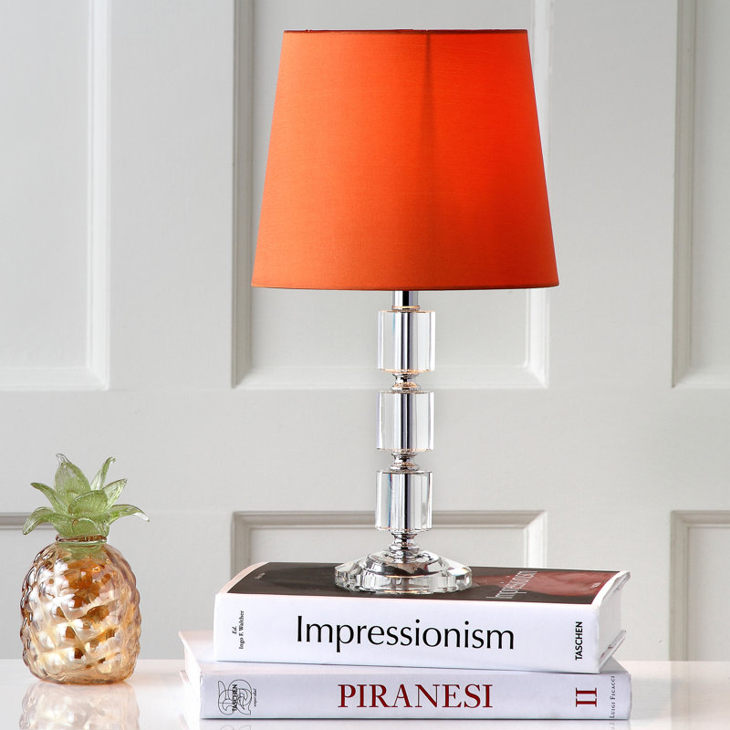 Damore Crystal Table Lamp, Orange