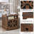 Brown Double-Door Nightstand