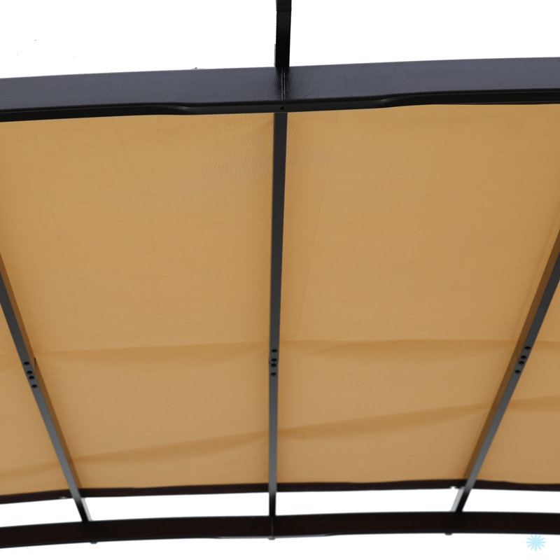 Housse de remplacement pour auvent universel pour structure de pergola extérieure incurvée de 12 pi x 9 pi