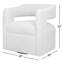 Fauteuil demi-tonneau pivotant en polyester 30 po Cascia-1045373278