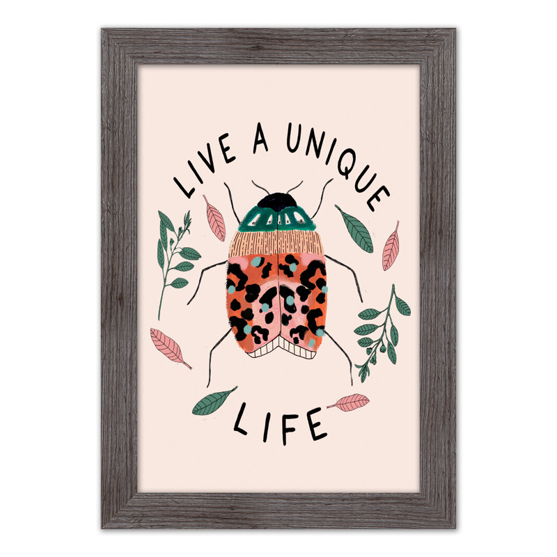 " Unique Life Beetle ", 24" H x 16" W x 0.75" D