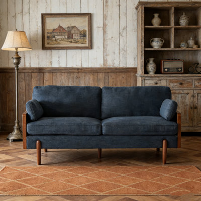 Mid-Century Modern Sofa with Slim Track Arms and Plush Cushioning for Maximum Comfort and Contemporary Living Spaces