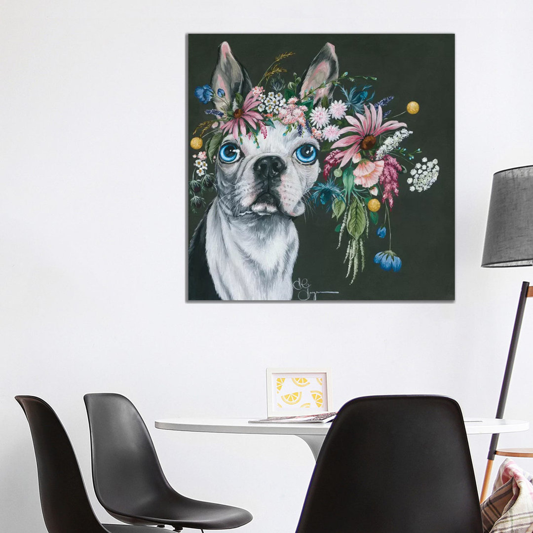 Boston Terrier - Wrapped Canvas Print