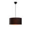 Lustre de style scandinave, structure en métal noir, hauteur réglable (15,0 - 46,5 pouces) | Capuchon en tissu de 15,7 pouces de diamètre, douille E27 de 40 W maximum | Élégant luminaire pour décoration intérieure moderne, classé IP20-25505314-25505315