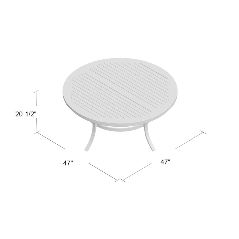 Travira 48" Chat Table, Tekwood Natural