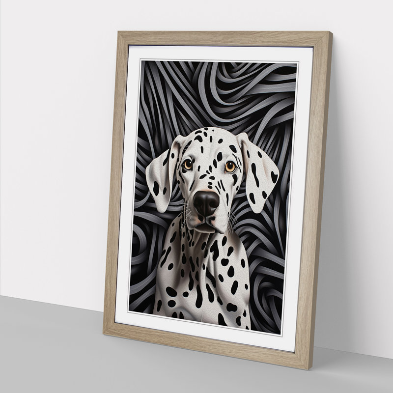 Single Picture Frame Print on Wood, Oak Framed, 46cm H x 34cm W
