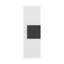 Armoire à porte simple H 38 po, trois tablettes, blanc Magna-936328342